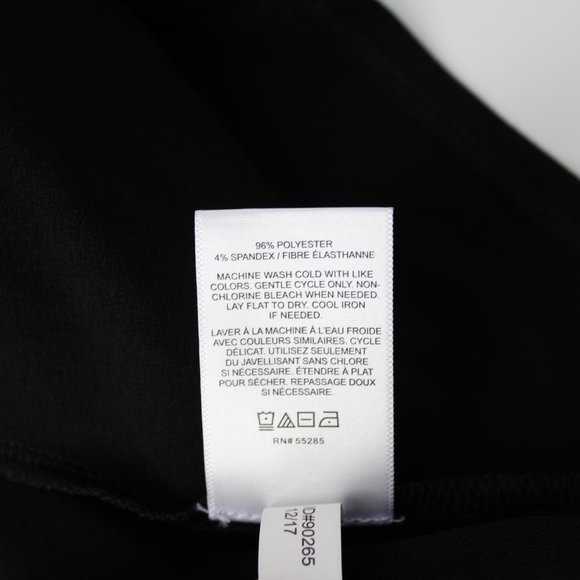 Express small black dress XXS hi-low stretch V-Neck tank 2XS - Picture 6 of 6